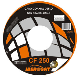 CABO COAXIAL FINO DUPLO BR IBEROSAT – 100M – CF250
