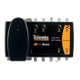 CENTRAL AMP. MINIKOM 4 ENTRADAS FM-BI/BIII-UHF-UHF TELEVES