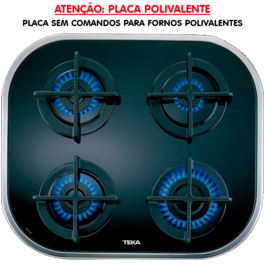 PLACA ENCASTRAR TEKA – CG1 4G AI AL – INOX – G. BUT