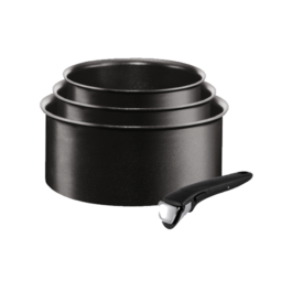 CONJ. CAÇAROLAS TEFAL INGENIO INDUÇÃO 16/18/20CM+PEGA – L65095PT